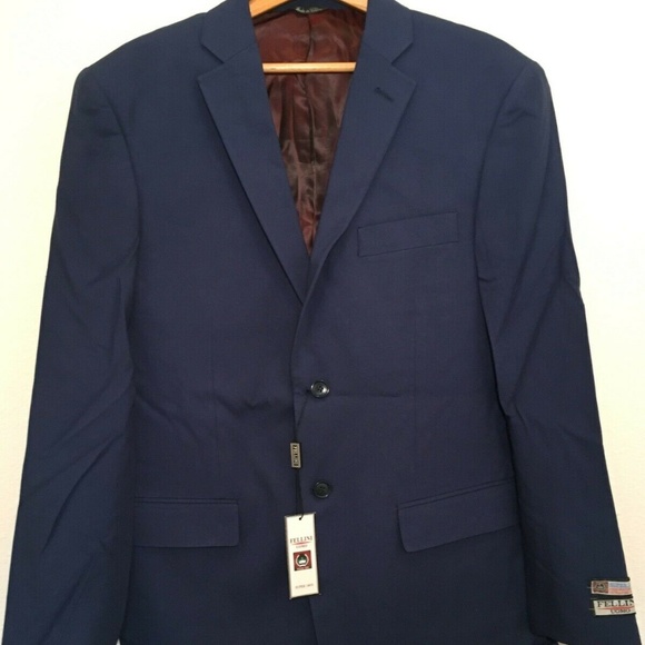Fellini UOMO Other - Fellini UOMO Blue Double Vent Sport Coat Men's 38R